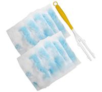 10 PCS Fluffy Duster Refills with 1 yellow Handle, Compatible with Flash Dust Magnet, Flash Duster, Dust Magnet,FlashDuster Refills For Efficient Cleaning