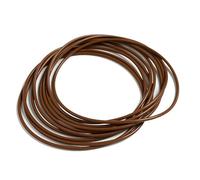 10 Pcs Fluorine Rubber O Rings, 6.4 mm Inner Diameter 10.2 mm OD 1.9 mm Width, Seal Gasket Brown