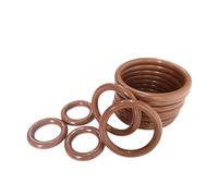 10 Pcs Fluorine Rubber O-Rings Brown, 47.93 mm OD 40.87 mm ID, 3.53 mm Wire Diameter, Metric Viton O-ring