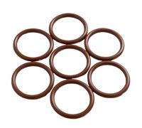 10 Pcs Fluorine Rubber Ring Brown O-Ring Gaskets, 47.26mm OD 43.7mm ID 1.78mm Wire Diameter