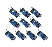 10 Pcs FONGKNOX Photosensitive Sensor Module 4 pins DC 3.3V-5V Digital Light Intensity Sensor Module Photo Resistor Photoresistor Compatible with Arduino