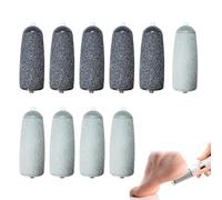 10 Pcs Foot File Replacement Rollers for JML NuYou Pedi Roller Replacement Heads for Flawless Pedi Replacement Foot Grinder Roller Heads Grey Fine Sand and Black Coarse Sand for Feet Callus Removers