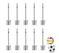10 Pcs Football Pump Needle Ball Pump, Ball Inflation Portable Inflating Needle Valve Adapter for Football Basketball Volleyball Balloon