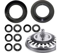 10 Pcs Franke Sink Plug Rubber Seal, Flat gasket, convex gasket, O-Rings Washers Gasket Pop Up Basin Sink Waste Fitting for Basket Strainer 78 79 80 82 83mm Kitchen Drain Sealing Universal Replacement