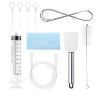 10 Pcs Fridge Dredger and Cleaning Set, Refrigerator Drain Hole Brush Set, Fridge Emptying Dredger and Cleaning Set, Blockage Unblocker Kit, Reusable Pipe Blocked Dredging Cleaner,Sink Unclogger
