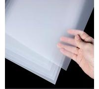 10 Pcs Frosted PP Plastic Sheet 200x100mm Semi-Transparent Polypropylene Panel 0.3-3mm Thick Matte Plate Display Board For DIY Workbench Crafts Sewing Patterns Signage(Thick:2mm)