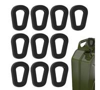 10 Pcs Fuel Can Gaskets Rubber Jerry Can Seal Universal Fuel Can Washers Black Gas Can Spout Gaskets Replacement for 5L 10L 20L NATO Fuel Cans Petrol Canister