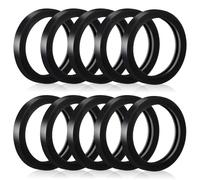 10 PCS Fuel Can Spout Gaskets Replacement, Rubber Seal for Plastic Jerry Can Spout Gaskets Fuel Jug Washer Seals Spout Gasket Sealing Rings Compatible with Most (Black Round)