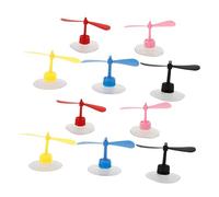 10 Pcs Funny Helmet Decor Bike Helmet Decoration Dragonfly Spinner Suction Helmet Decoration Propeller Dragon Sculpture Helmet Fun Suction Cup Windmill Mini Motorbike Helmet Yellow