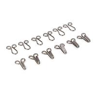 10 Pcs Fur Coat Hooks Fasteners for Over Coats and Underwear with Elegant Smooth Finish (Fasten the 2.8CM Diameter Gun Black Collar Hook)