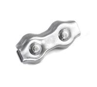 10 pcs galvanised Steel Duplex Wire Rope Clip 4mm