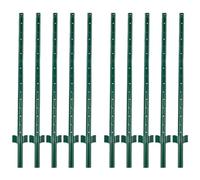 10 Pcs Garden Fence Post, 4FT/1.2M Heavy Duty Metal Fence Post U-Post for Fencing, Garden Fence Stakes for Outdoor Temporary Fencing,Electric Fence Wire,Grden Fence etc