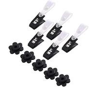 10 Pcs Garden Flag Rubber Stoppers and Adjustable Anti - Wind Flag Clips Flag Poles Stand Clip Set for Lawn Fashion Design