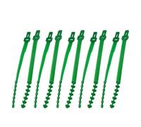 10 Pcs Garden Tree Ties For Plants Trees Shrubs Support Adjustable Plant Clips For Outdoor Garden Use Reusable Green Fasteners For Foliage(25cm)