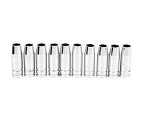 10 Pcs Gas Nozzle MAG MIG Nozzle for MB15 MB14 NW Burner Protection Gas Insert Type Nozzle for Binzel 15AK Plated Copper 12mm Inner Diameter 54mm Height