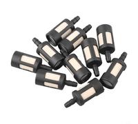 10 Pcs General Fuel Filter for Garden Machinery, Compatible with Grass Trimmer and Chainsaw, Fits 1/8 Inch ID Fuel Line, 1/2 Inch OD, 1 1/4 Inch Length,(10pcs)
