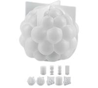 10 Pcs Geometric Candle Model Set, Silicone Models for Candle Making, 3D Textured Patterns for DIY Scented Candles, Resin Casting, Abstract Home Table Decor