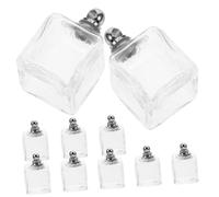 10 Pcs Glass Ball Charms with Sealing Ring for DIY Jewelry Making Creative Wish Bottle Pendants for Bracelets and Crafts for Personalization and Unique Ideas