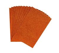 10 Pcs Glitter Foam Sheets EVA Foam Sheets A4 Craft Foam Paper Self Adhesive Sheets EVA Foam Sheets for DIY Crafts Scrapbooking,Orange