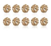 10 Pcs Gold Buttons, 23mm Fashion Gold Metal Button, Vintage Irregular Shape Buttons, for Women's Coat, Shirt, Suit & Jacket