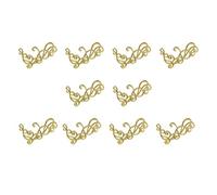 10 Pcs Gold Celtic Patches Iron On Embroidery Celtic Custom Patch Sew On Applique for Arts Crafts DIY Decor Jeans Jackets Clothing Bags Backpack (4.52x2.95 Inches)