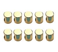 10 Pcs Gold Cylinder Cabinet Knobs, Single Hole Aluminum Alloy Hardware Knobs Fit for Cupboard, Drawer, Wardrobe, Kitchen