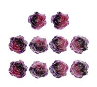 10 PCS Graduated Glitter Resin Camellia Craft Findings Jewelry Making and Home Decoration Craft Flowers
