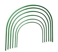 10 Pcs Greenhouse Hoops, Adjustable Sturdy Metal Garden Stakes, Garden Hoop House Kit Tunnel Arched Garden Stake, Plastic Coated Steel Pipes Garden Hoops Frame Tunnel Supports for(1.1CM*50CM*47CM)