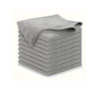 (10 Pcs Grey) 5/10/20pcs Kitchen Towel, Ultra-fine Fiber Light Gray Cleaning Cloth Set, Absorbent, Soft And Stain-removing Cloth