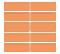 10 Pcs Guided Reading Strips, Tracking Highlight Colored Overlay Bookmark, Reading Ruler with Line for Classroom to Reduce Visual Stress (Orange)