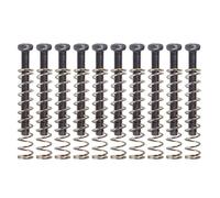 10 Pcs Guitar Humbucker Pickup Screws Spring Loaded Pickup Height Screws Double Coil Pickup Mounting Screws and Spring Humbucker Pickup Height Screws