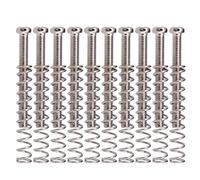 10 Pcs Guitar Humbucker Pickup Screws With Springs Pickup Height Screws Double Coil Pickup Mounting Screws And Springs