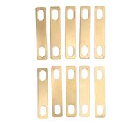 10 Pcs Guitar Neck Shim Made of Brass, Proof Design for Universal Fit, Height Variable Shims Ideal for Bass, Electric Guitars, Includes 10 Gaskets for