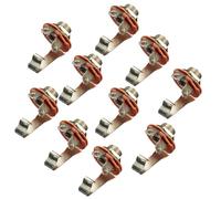 10 Pcs Guitar Output Socket With Nut Gasket Fof Electric Guitar Bass Single Track Socket Parts Guitar Instrument Accessories