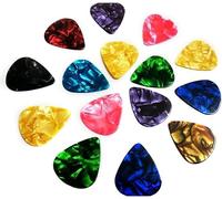 10 Pcs Guitar Picks Plectrum Celluloid Electric Smooth Guitar Pick Bass Acoustic Accessories (Random Color)