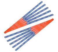 10 PCS Hacksaw Blades 300mm for Metal Cutting, 12-Inch Replacement Blades Kit with 18 TPI and 24 TPI for Metal, Wood, and PVC