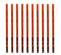 10 Pcs Hacksaw Blades Replacement, 12 inch High Speed Steel Cutting Hacksaw Blades with 24 Teeth, 300mm Hacksaw Blades for Soft Metal, Plastic, Wood