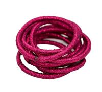10 Pcs Hair Bands Topknot Hairband Adjustable Decorative Protective Holder Scrunchies for Women Accessories Rose red