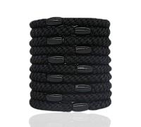 10 PCS Hair Bobbles, Hair Elastics, Mixed Color Elastic Hairs Bands for Women and Girls, Thick No Damage Bands, Ponytail Holders, Soft Woven Ponytail Scrunchies Accessories (C)