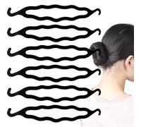 10 PCS Hair Bun Maker for Women Lazy Hair Curler Bun Clips Easy Magic Snap Roll Plastic Bun Donut Hair Maker for Women With Hair Ties