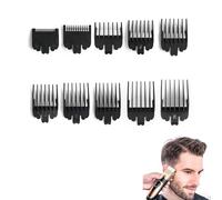 10 PCS Hair Clipper,Clipper Guards,10 Sizes Clipper Comb Replacement Guards Set,for Wahl and Most Clippers Trimmers,Black(1.5mm,3mm,4.5mm,6mm,10mm,13mm,16mm,19mm,22mm,25mm)