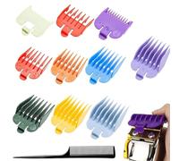 10 PCS Hair Clipper Combs Guides, Multicolor Hair Clipper Guide Combs, Universal Replacement, Limit Comb Hair Cutting Guide for Most Clippers Trimmers(1.5mm to 25mm), Include a Comb
