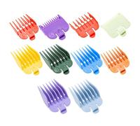 10 Pcs Hair clipper guards combs,Multi size limit combs for most clippers trimmers,Replacement hair clipper attachments