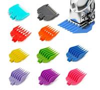 10 PCS Hair Clipper Guards Set - Color-Coded Guide Combs Compatible, Cutting Guides for Precision Haircutting, Professional Barber Accessories for Home & Salon Grooming