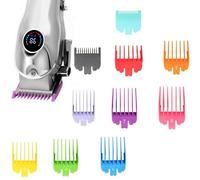 10 PCS Hair Clipper Guards Set - Color-Coded Guide Combs, Replacement Clipper Attachments for Precise Haircutting - Fits Most Clippers, Sizes 1/16 to 1 Inch (1.5mm-25mm)