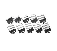 10 Pcs Hair Clipper Guide Comb Kit Plastic Trimmer Guides Trimmer Accessories Kit Cutting Protection Compatible with WAHL Hairdressing Tools Black
