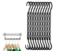 10 Pcs Hangers for Clothes Space Savers, Space Saving Hangers with 5 Holes for Clothes Wardrobe Closet Organizers and Storage Space Saving for Multipurpose Dorm Room Essentials