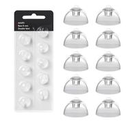10 Pcs Hearing Aid Domes for Oticon Replacements Double Vent Bass Domes 8mm Hearing Aid Domes Hearing Aid Accessories Soft Silicone Compatible with Oticon Minifit Double Vent Bass Domes Xmas Gifts