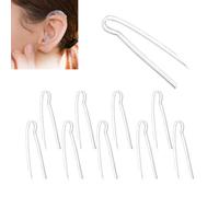 10 Pcs Hearing Aid Tubes, NHS Compatible Replacement Tubing for Most Hearing Aids, Professional Hearing Aid Tubes for Seniors (3.1 * 2.0mm)