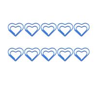 10 Pcs Heart Paper Clips Small Bookmarks Colorful Decorative Paper Clip Metal Planner Clips Supplies Metal Planner Clips